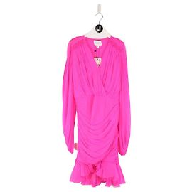 Giambattista Valli Vestido de seda Rosa
