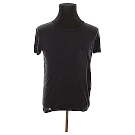 Saint Laurent-Silk T-shirt-Black