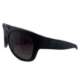 Chanel Sonnenbrille 6049 Dunkelrot Acetat Bordeaux