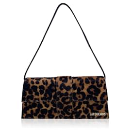 Jacquemus-Leopard Brown Le Long Bambino Structured Shoulder Bag-Brown