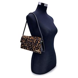 Jacquemus-Leopard Brown Le Long Bambino Structured Shoulder Bag-Brown