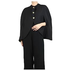 Autre Marque-Black wool cape - size M-Black