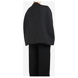 Autre Marque-Black wool cape - size M-Black