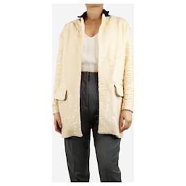 Autre Marque Cream sequin jacket - size S Cream