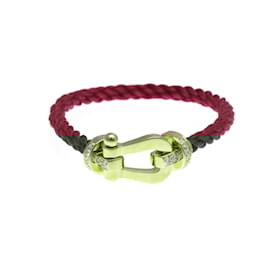 Fred-Fred Force 10 Large Model Half Diamond Bracelet-Golden