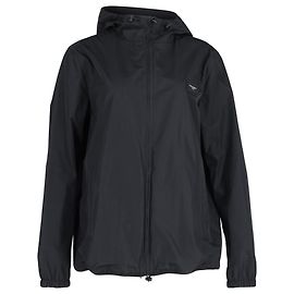 Jaqueta com capuz em nylon preto com placa de logo Dolce & Gabbana e zíper completo Preto