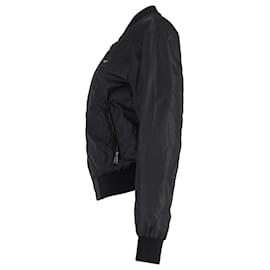 Dolce & Gabbana-Dolce & Gabbana Bomber Jacket in Black Nylon-Black