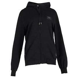 Dolce & Gabbana Logo Hoodie aus schwarzer Baumwolle Schwarz