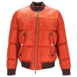 Dsquared2 Bomber Jacket in Orange Nylon Orange