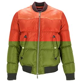 Dsquared2-Dsquared2 Bomber Jacket in Orange Nylon-Orange