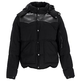 Giacca da sci con cappuccio RLX di Ralph Lauren in lana nera Nero