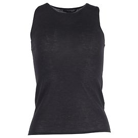 Gucci Sleeveless Tank Top in Grey Cashmere Black