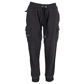 Dolce & Gabbana-Dolce & Gabbana Drawstring Joggers in Black Cotton-Black