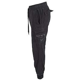 Dolce & Gabbana-Dolce & Gabbana Drawstring Joggers in Black Cotton-Black