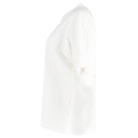 Dolce & Gabbana-Dolce & Gabbana Dripping Logo T-Shirt in White Cotton-White