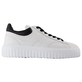 H Stripes Sneakers - Hogan - Leder - Weiß Weiß