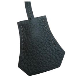 bell, pull tab and lock hermès new kelly birkin box dustbag 18cms Dark green