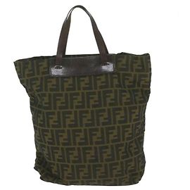 Bolsa tote Fendi marrom em lona Marrom