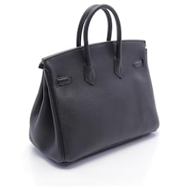 Hermès-Sac à main Hermès Birkin 25 Togo Noir-Noir