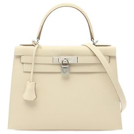 Hermès Hermes Kelly 28 Handbag Ivory Beige