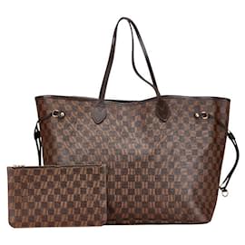Louis Vuitton-Louis Vuitton Damier Neverfull GM Tote Bag N41357-Brown
