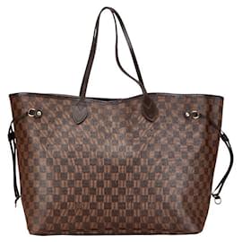 Louis Vuitton-Louis Vuitton Damier Neverfull GM Tote Bag N41357-Brown