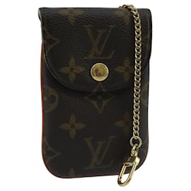 Louis Vuitton-LOUIS VUITTON Monogram Etui Telephonne MM Cell Phone Case M66546 LV Auth 100042-Monogram