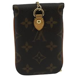 Louis Vuitton-LOUIS VUITTON Monogram Etui Telephonne MM Cell Phone Case M66546 LV Auth 100042-Monogram