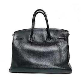 Hermès-Sac à main Hermès Birkin 35 noir-Noir