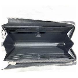 Louis Vuitton-Louis Vuitton Damier Graphite Zippy Wallet N60379-Black
