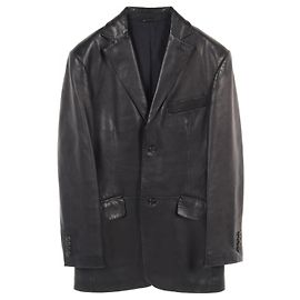 Alfred Dunhill Dunhill Lambskin Leather Jacket Black Men Black