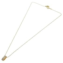 Autre Marque-K18YG Diamond Necklace Yellow Gold-Golden