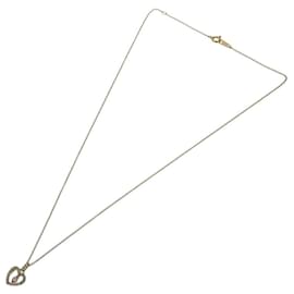 Autre Marque-K18PG Diamond Heart Necklace Pink Gold-Pink