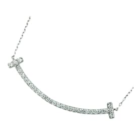 Autre Marque-K18WG Diamond Necklace White Gold-White