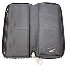 Louis Vuitton-Louis Vuitton Damier Graphite Zippy Wallet N63095-Black