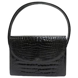 Sac à main crocodile Loewe 115001 Noir
