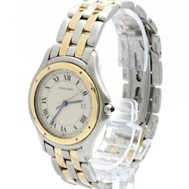 Cartier-Cartier Panthere Cougar 18K Gold Steel Quartz Watch-Other