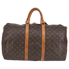 Louis Vuitton-LOUIS VUITTON Monogram Keepall 50 Boston Bag M41426 LV Auth 99534-Monogram