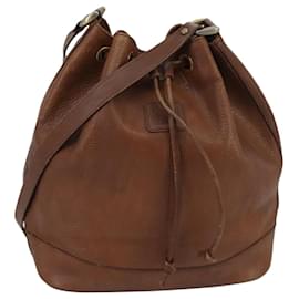 Autre Marque-Burberrys Nova Check Shoulder Bag Leather Brown Gold Auth ki5079-Brown,Golden