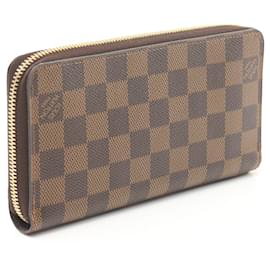 Louis Vuitton-Louis Vuitton Damier Ebene Zippy Wallet N41661-Brown