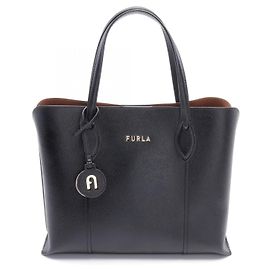 Borsa in pelle Furla VITTORIA nera Nero