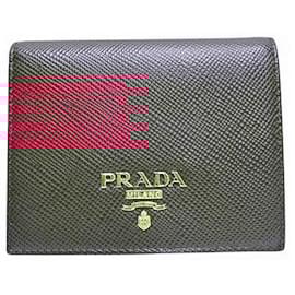 Prada-Prada Saffiano Leather Wallet 1MV204-Red