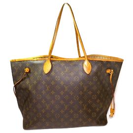 Borsa tote Louis Vuitton Neverfull GM M40157 Marrone
