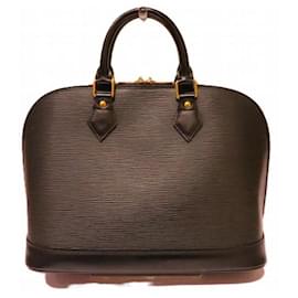 Louis Vuitton-Louis Vuitton Epi Alma PM Handbag M40302-Black
