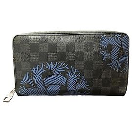 Louis Vuitton Damier Zippy Organizer Wallet N41683 Black