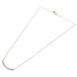 Autre Marque-K18YG Diamond Necklace Yellow Gold-Golden