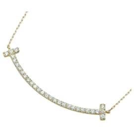 Autre Marque-K18YG Diamond Necklace-Golden