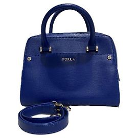 Bolsa de couro Furla Margot 2WAY Azul