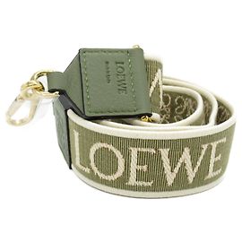 Loewe Anagram Canvas Shoulder Strap Green Green