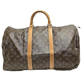 Louis Vuitton-Louis Vuitton Monogram Keepall 50 Bag-Brown